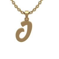 Zawieszka złota - literka J