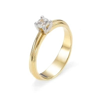 Pierścionek z brylantem 0,25 ct