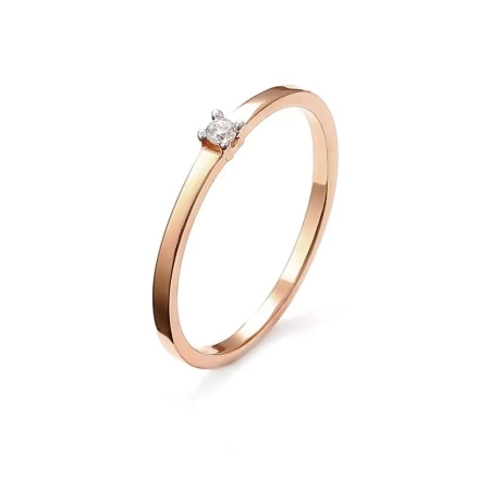 Pierścionek z brylantem 0,03 ct