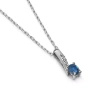 Zawieszka z szafirem i brylantami