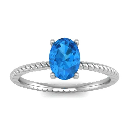 Pierścionek z topazem