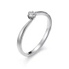 Pierścionek z brylantem 0,10 ct
