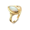 Pierścionek  z opalem syntetycznym