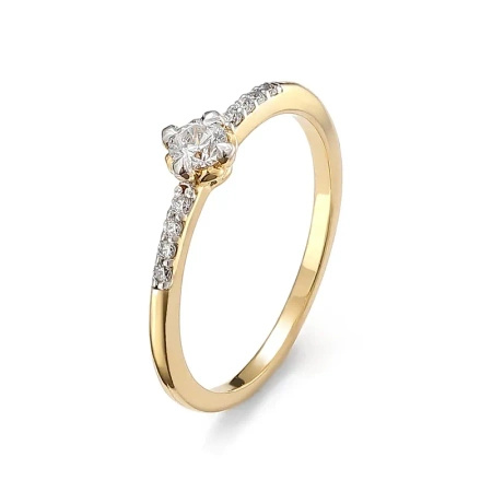 Pierścionek z brylantami 0,30 ct