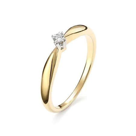 Pierścionek z brylantem 0,03 ct