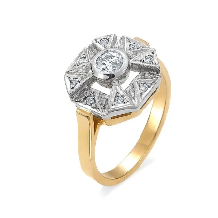 Pierścionek z brylantami 0,31 ct