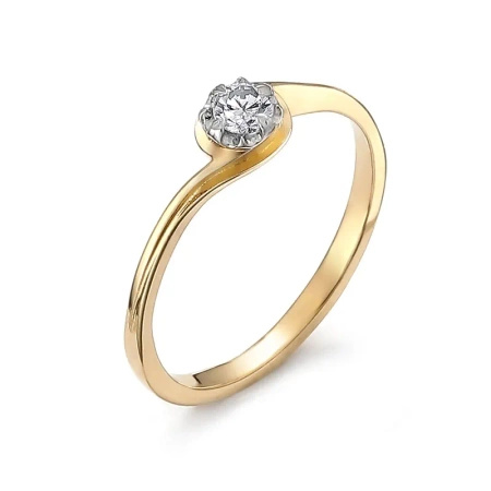 Pierścionek z brylantem 0,14 ct