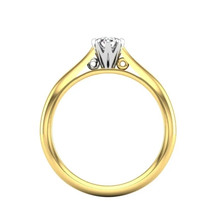 Pierścionek z brylantem 0,24 ct