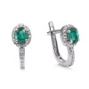 Kolczyki z szmaragdem i brylantami