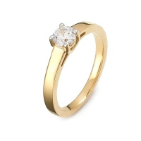 Pierścionek z brylantem 0,50 ct