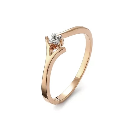 Pierścionek z brylantem 0,05 ct