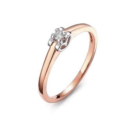 Pierścionek z brylantem 0,06 ct