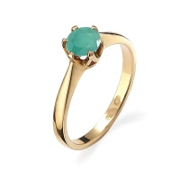 Pierścionek z szmaragdem