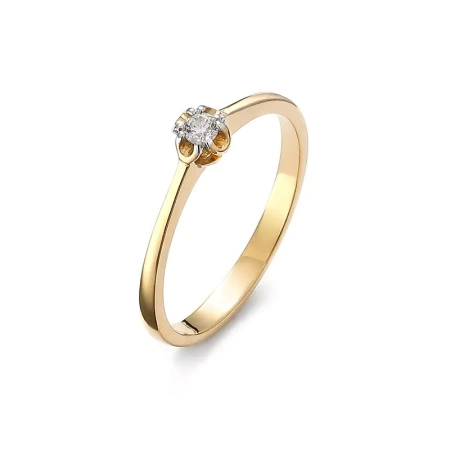 Pierścionek z brylantem 0,06 ct