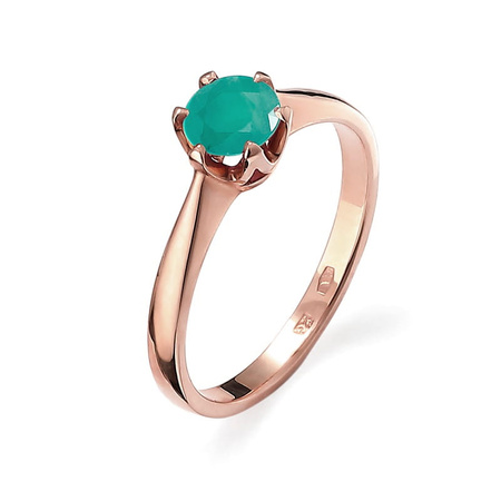 Pierścionek z szmaragdem
