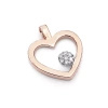 Zawieszka z brylantami - serce