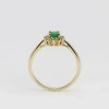 Pierścionek z szmaragdem i brylantami