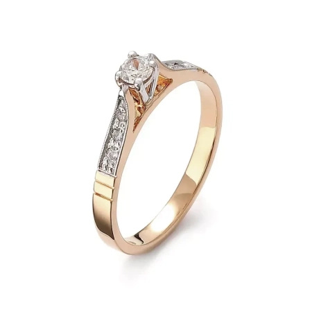 Pierścionek z brylantami 0,24 ct