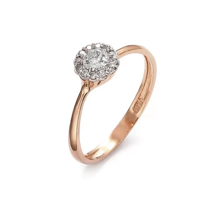 Pierścionek z brylantami 0,35 ct