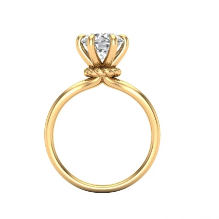 Pierścionek z brylantem 1,28 ct