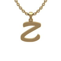 Zawieszka złota - literka Z