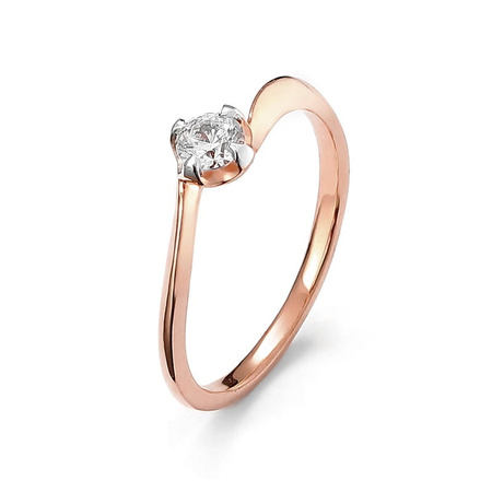 Pierścionek z brylantem 0,25 ct