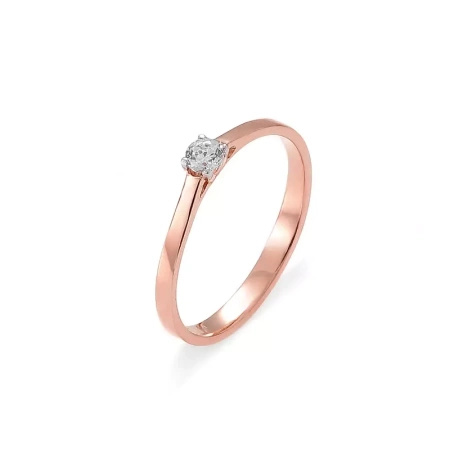 Pierścionek z brylantem 0,10 ct