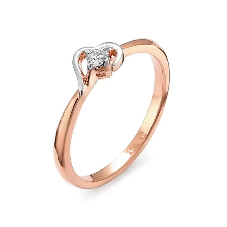 Pierścionek z brylantem 0,08 ct