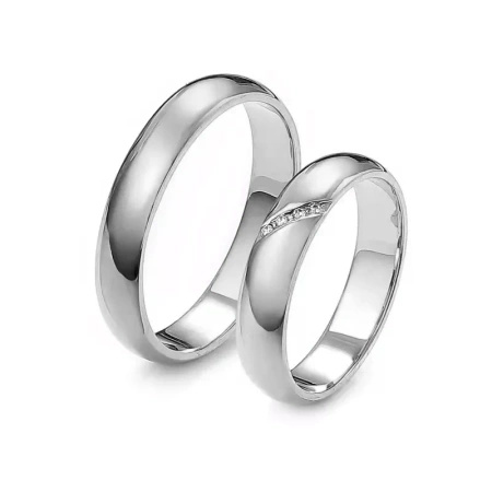 Obrączki ślubne z brylantami 0,02 ct