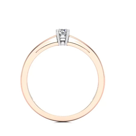 Pierścionek z brylantem 0,50 ct