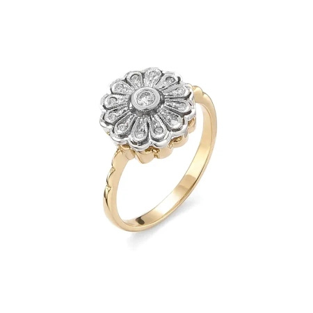 Pierścionek z brylantami 0,15 ct