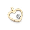 Zawieszka z brylantami - serce