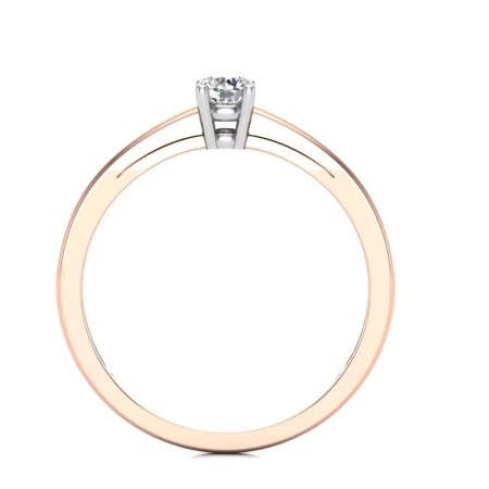 Pierścionek z brylantem 0,16 ct