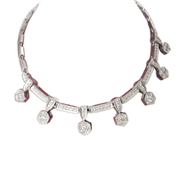 Kolia złota z brylantami