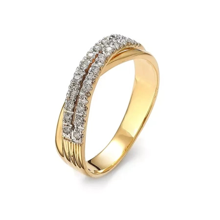 Pierścionek z brylantami 0,18 ct