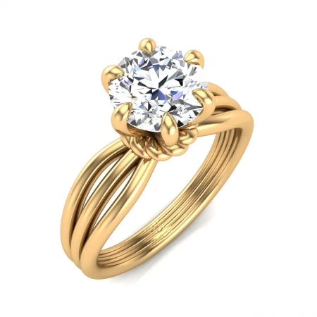 Pierścionek z brylantem 1,28 ct