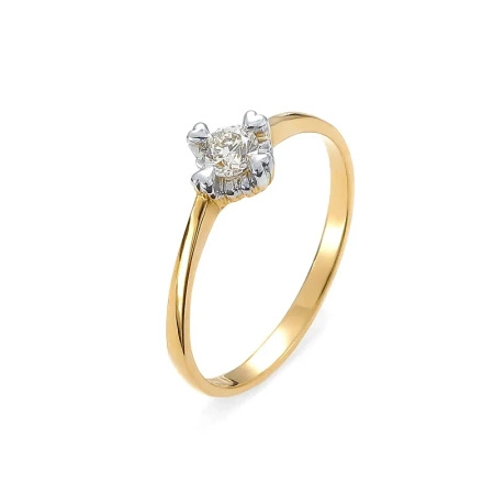 Pierścionek z brylantem 0,22 ct