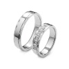 Obrączki ślubne z brylantami 0,07 ct