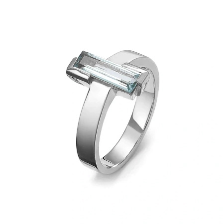 Pierścionek z topazem i brylantami