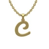 Zawieszka złota - literka C