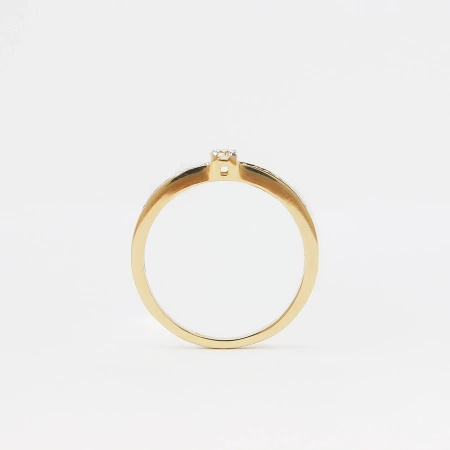 Pierścionek z brylantami 0,13 ct