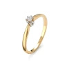Pierścionek z brylantem 0,06 ct