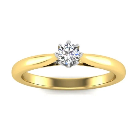 Pierścionek z brylantem 0,24 ct