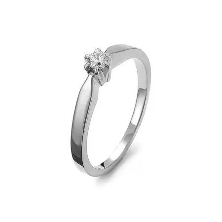 Pierścionek z brylantem 0,10 ct