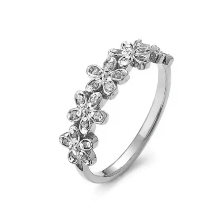 Pierścionek z brylantami 0,12 ct