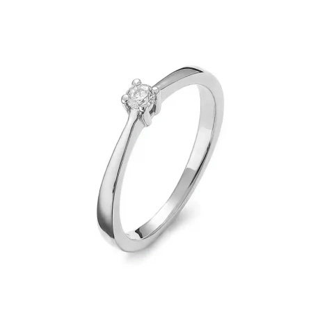 Pierścionek z brylantem 0,10 ct