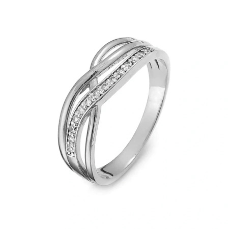 Pierścionek z brylantami 0,10 ct