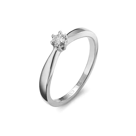 Pierścionek z brylantem 0,10 ct