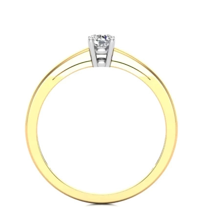 Pierścionek z brylantem 0,16 ct