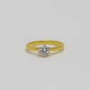 Pierścionek z brylantem 0,41 ct